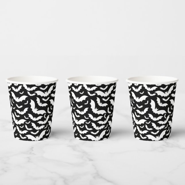 Halloween Bats Paper Cups Pappbecher (Multi)