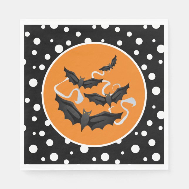 Halloween Bats Paper Napkins Serviette (Vorderseite)