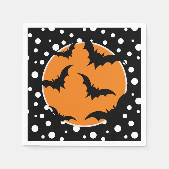 Halloween Bats Paper Napkins Serviette (Vorderseite)
