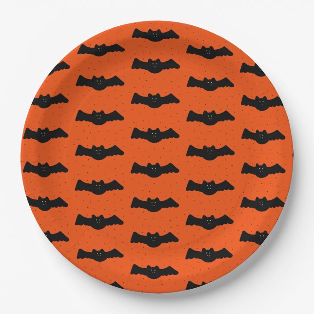 Halloween Bats Pappteller (Vorderseite)