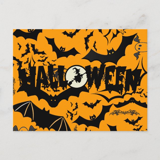 Halloween Bats Postkarte (Vorderseite)