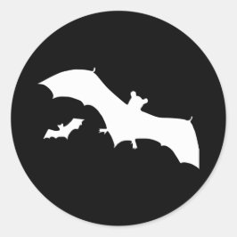 Halloween Bats Runder Aufkleber