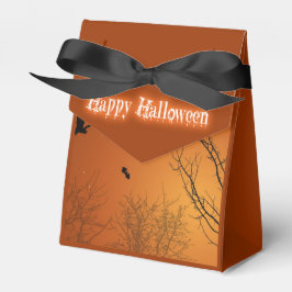 Halloween Bats und Bäume Geschenkschachtel