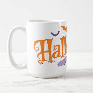 Halloween Bats und Pumpkin-Tasse Kaffeetasse
