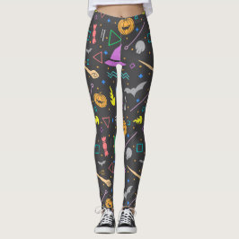 Halloween Bats WaterColor Muster Moderne Spooky Leggings