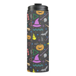 Halloween Bats WaterColor Muster Moderne Spooky Thermosbecher