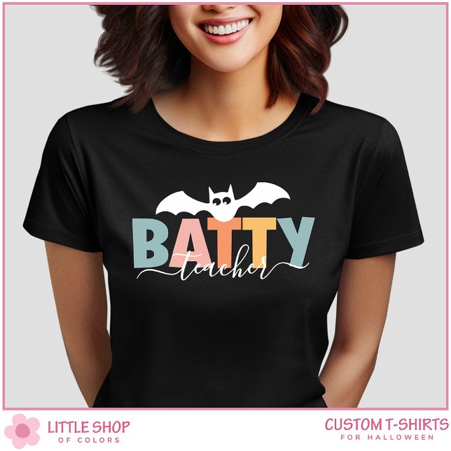 Halloween-Batty-Lehrer T-Shirt (Von Creator hochgeladen)