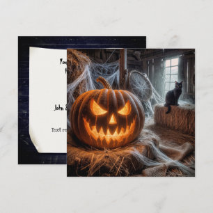 Halloween-Bauernhausparty Einladung