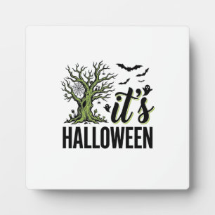 Halloween-Baum Es ist Halloween Vintage Gruselig_1 Fotoplatte