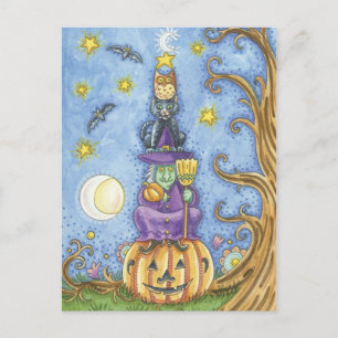 Halloween-Baum Postkarte