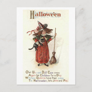 Halloween, Be Children for a Day, Vintage Postkart Postkarte