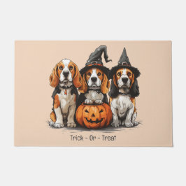 Halloween-Beagle-Hunde für Trick oder Treat Fußmatte