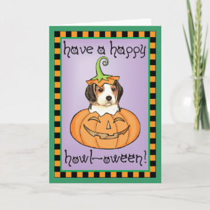 Halloween-Beagle Karte
