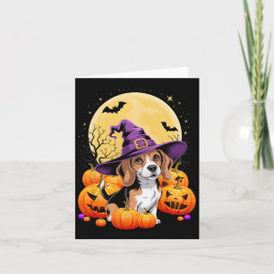 Halloween-Beagle Kürbiskostüm für Damen Karte