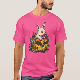 Halloween Beängstigend Bloody Bunny Beängstigend H T-Shirt