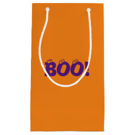 Halloween Beängstigend Boo! Augen lila orange Leck Kleine Geschenktüte