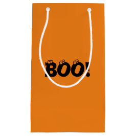 Halloween Beängstigend Boo! Augen, schwarz-orange  Kleine Geschenktüte