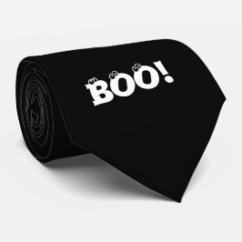 Halloween Beängstigend Boo! Augen Schwarz-weiß! Krawatte