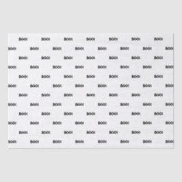 Halloween Beängstigend Boo! Augen Schwarz-weißes M Seidenpapier