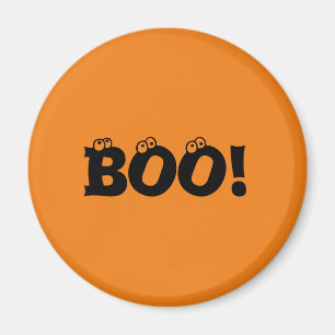 Halloween Beängstigend Boo! Augenbrauen schwarz-or Magnet