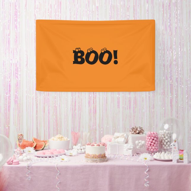 Halloween Beängstigend Boo! Die Augenbrauen sind i Banner (Party)