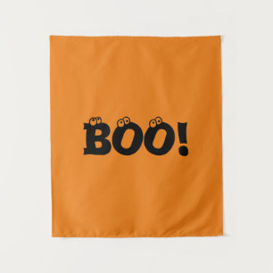 Halloween Beängstigend Boo! Die Augenbrauen sind i Wandteppich