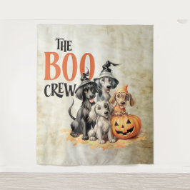 Halloween Beängstigend Boo Hogs Crew Orange Pumpki Wandteppich