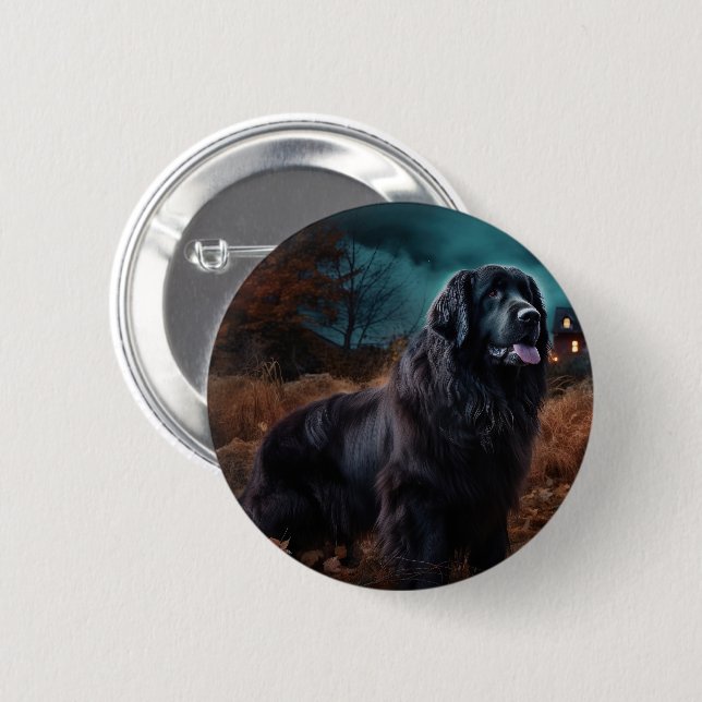 Halloween Beängstigend Button (Vorne & Hinten)
