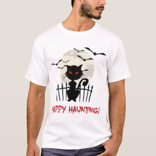 Halloween Beängstigend Cat T-Shirt