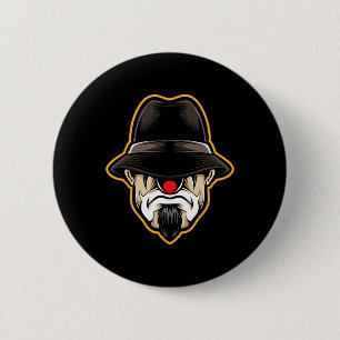 Halloween Beängstigend Clown Cholo Gangster Button