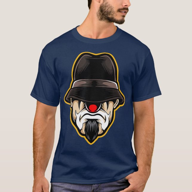 Halloween Beängstigend Clown Cholo Gangster T-Shirt (Vorderseite)