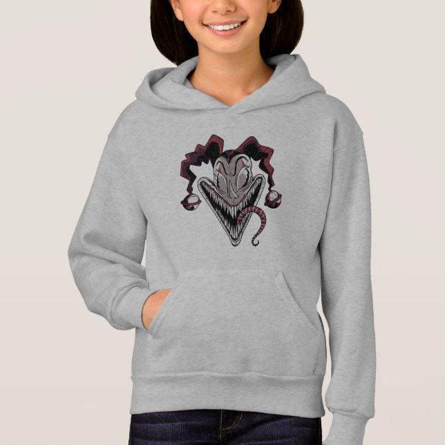Halloween Beängstigend Clown Face Hoodie (Vorderseite)