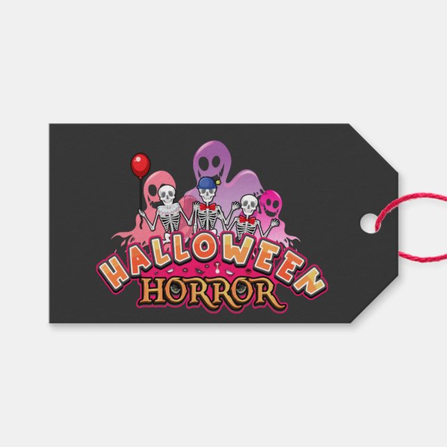Halloween Beängstigend Clowns Horror Geschenkanhänger (Vorderseite (Horizontal))