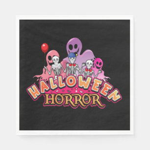 Halloween Beängstigend Clowns Horror Napkins Serviette
