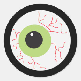 Halloween Beängstigend Eyeball Runder Aufkleber