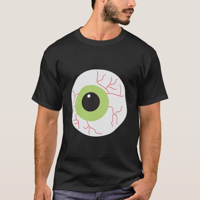 Halloween Beängstigend Eyeball T-Shirt (Vorderseite)