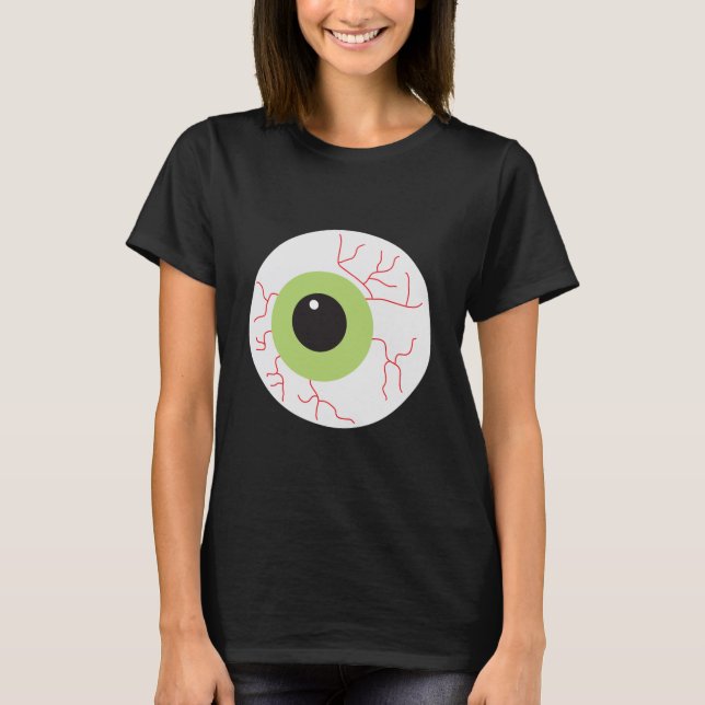 Halloween Beängstigend Eyeball T-Shirt (Vorderseite)