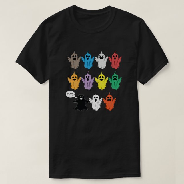 Halloween Beängstigend Facebook T-Shirt (Design vorne)