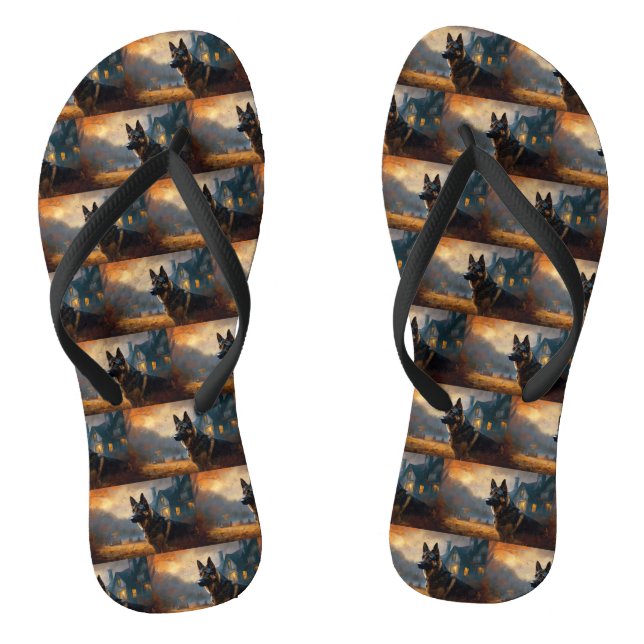 Halloween Beängstigend Flip Flops (Fußbett)