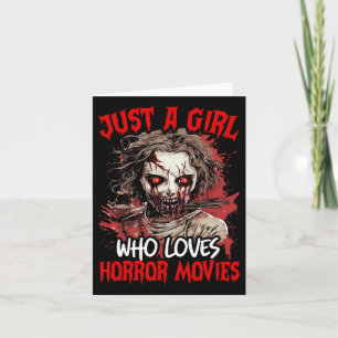 Halloween Beängstigend Ghost Just A Girl Wer Liebe Karte