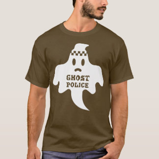 Halloween Beängstigend Ghost Police Spooky Boo Fun T-Shirt