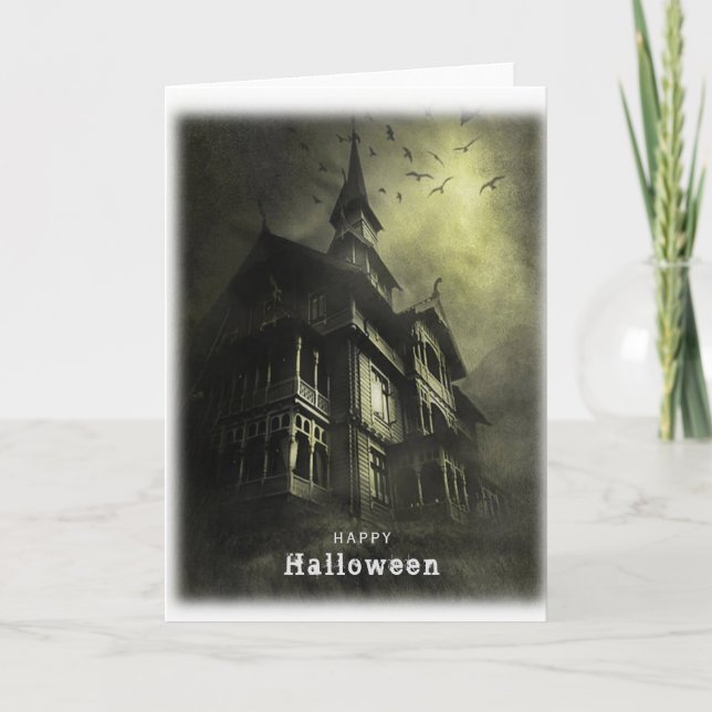 Halloween-beängstigend Karte (Vorderseite)