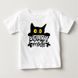 Halloween-Beängstigend-Mode-Katzenart Baby T-shirt