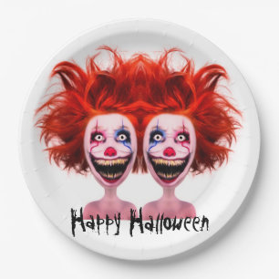Halloween Beängstigend Monster Twins Pappteller