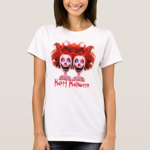 Halloween Beängstigend Monster Twins T-Shirt