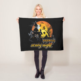 Halloween Beängstigend Night Fleecedecke
