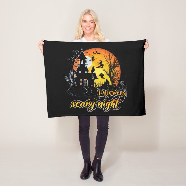 Halloween Beängstigend Night Fleecedecke (Beispiel)