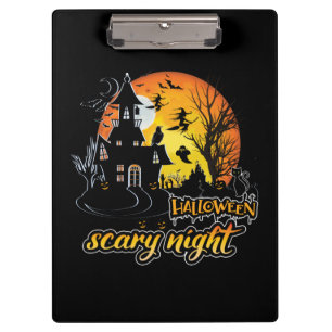 Halloween Beängstigend Night Klemmbrett