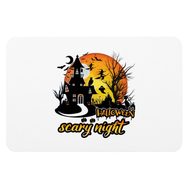 Halloween Beängstigend Night Magnet (Horizontal)