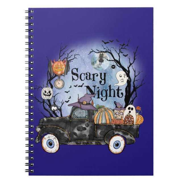 Halloween Beängstigend Night Notizblock (Vorderseite)